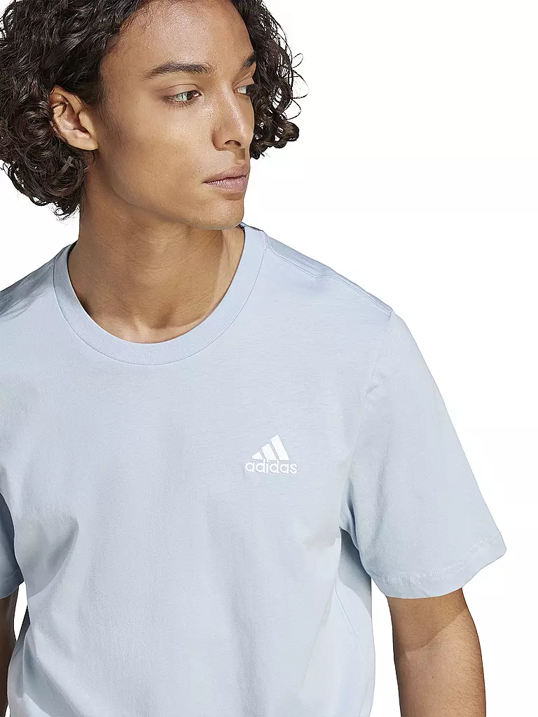 ADIDAS | Herren T-Shirt Essentials Single Jersey Embroidered Small Logo | hellgrün