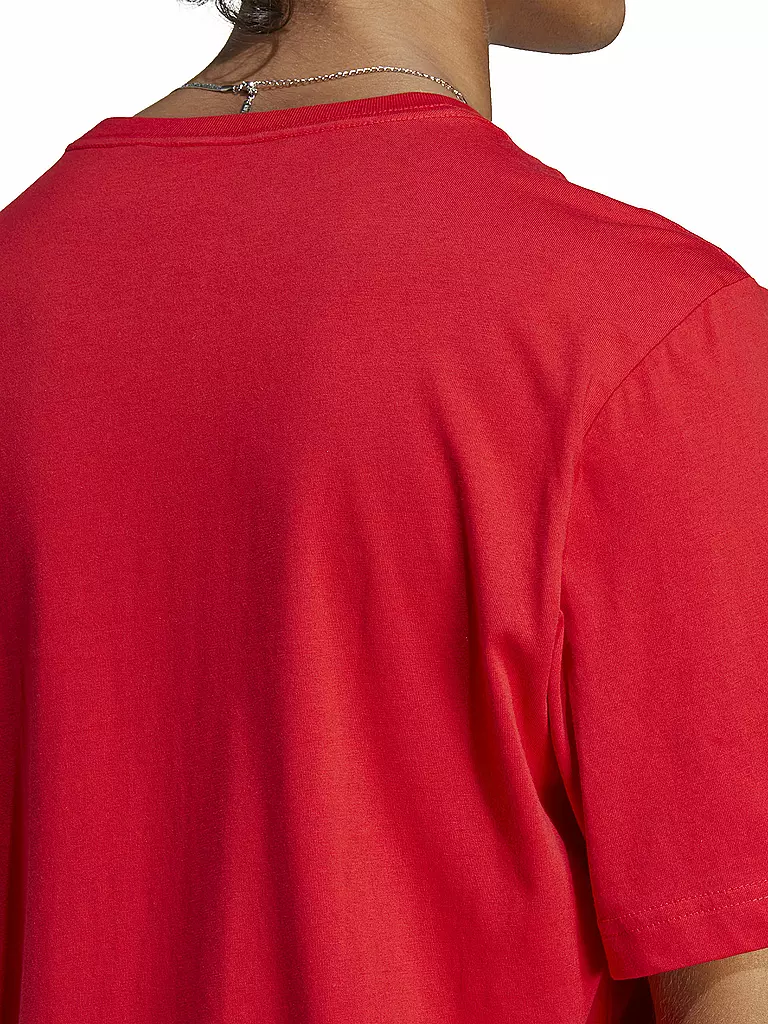 ADIDAS | Herren T-Shirt Essentials Single Jersey Embroidered Small Logo | rot