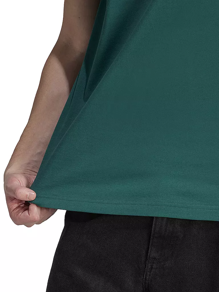 ADIDAS | Herren T-Shirt Essentials Single Jersey Embroidered Small Logo | dunkelgrün