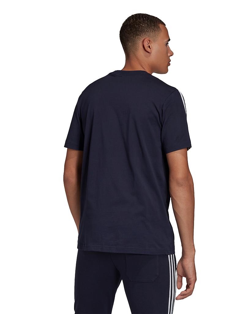 ADIDAS | Herren T-Shirt Tape 3-Streifen | blau