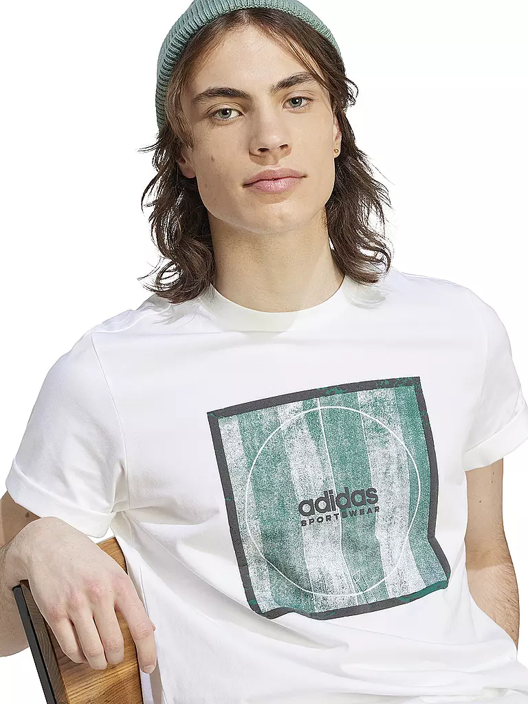 ADIDAS | Herren T-Shirt Tiro Box Graphic | weiss