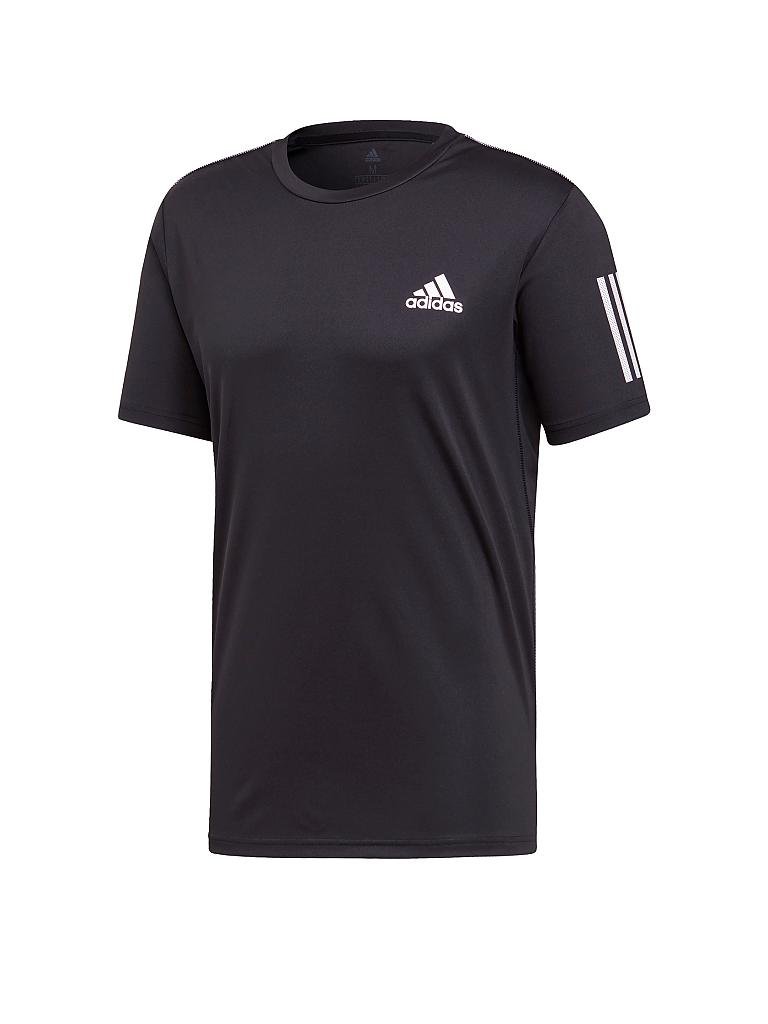 ADIDAS | Herren Tennisshirt 3-Streifen Club | schwarz