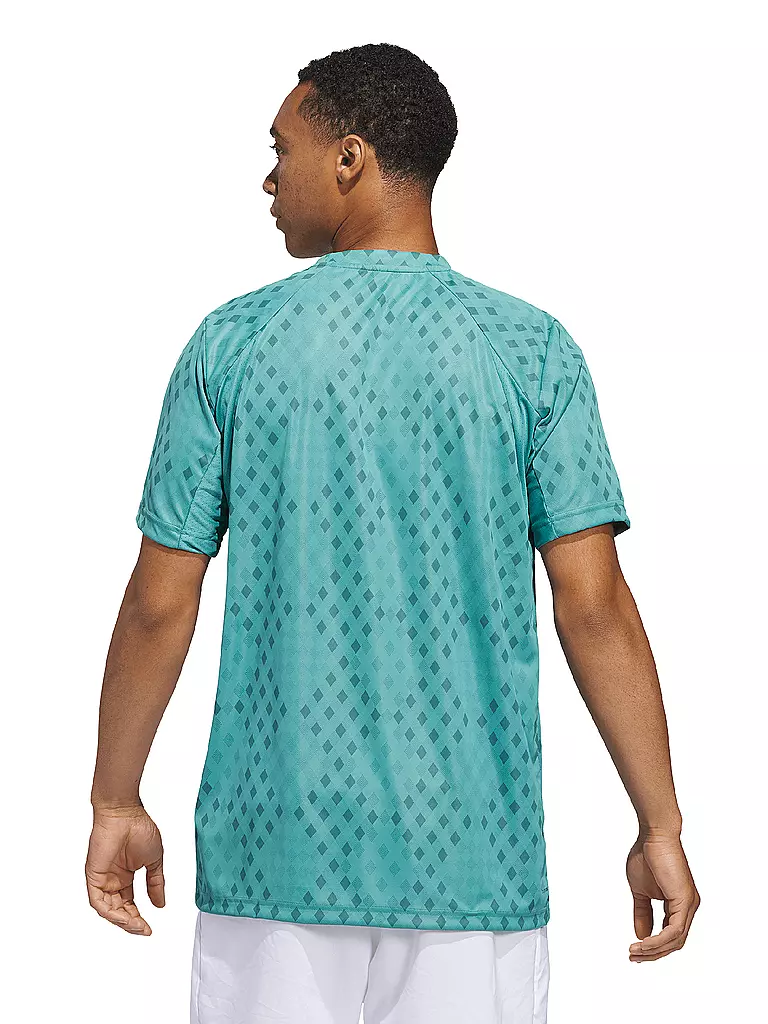 ADIDAS | Herren Tennisshirt Climacool  Club Grafik | petrol