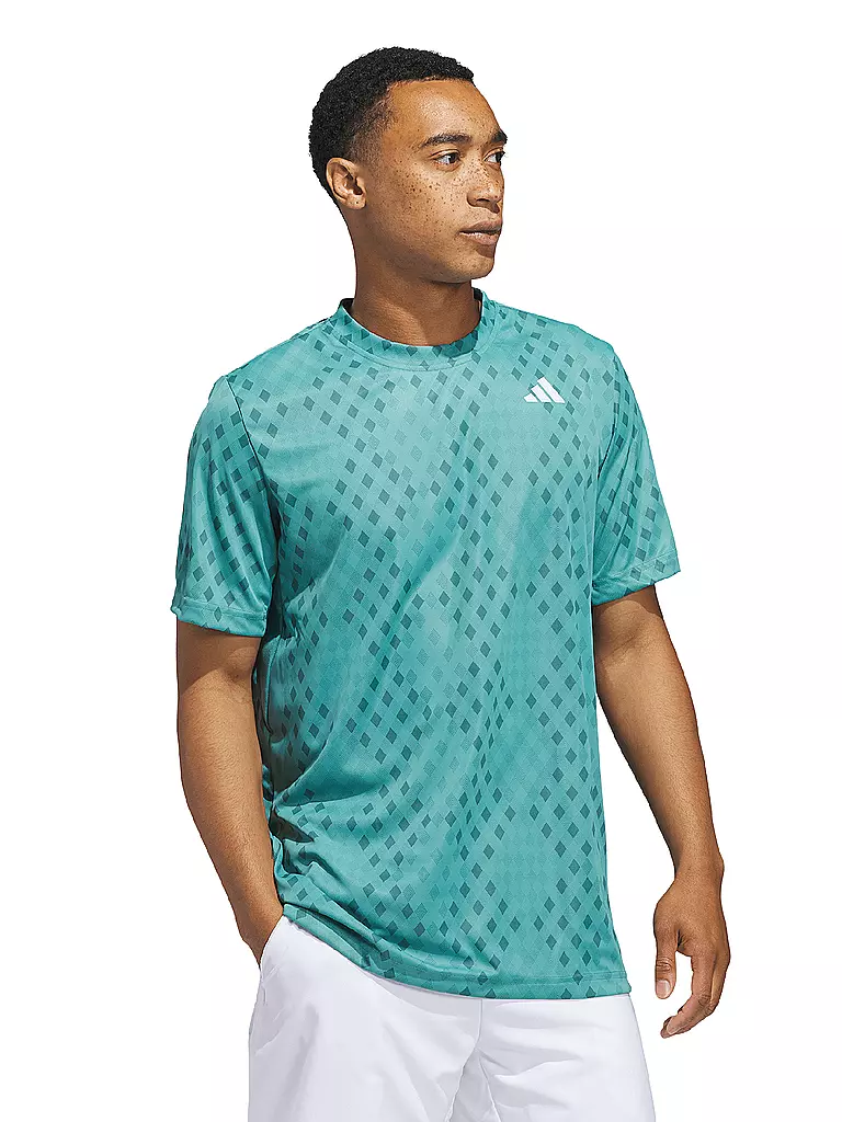 ADIDAS | Herren Tennisshirt Climacool  Club Grafik | petrol