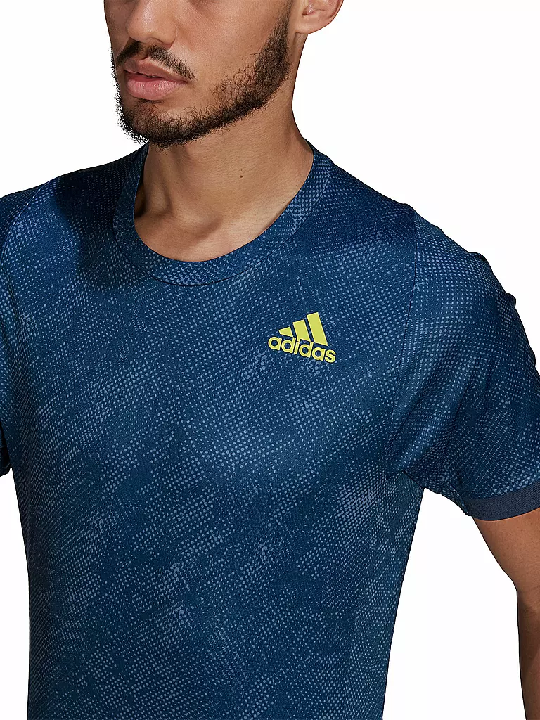 ADIDAS | Herren Tennisshirt Freelift Printed Primeblue | blau