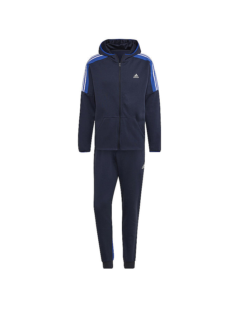 ADIDAS | Herren Trainingsanzug Fleece Colorblock  | dunkelblau