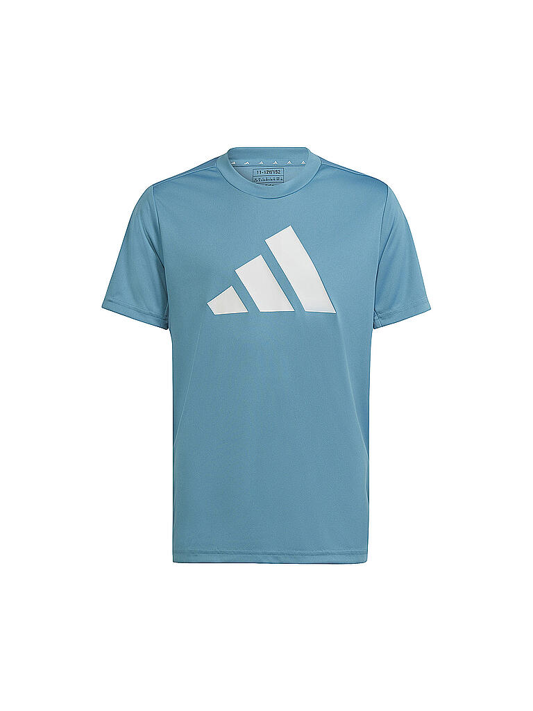 ADIDAS | Jungen Fitnessshirt Train Essentials AEROREADY Logo Regular-Fit | hellblau