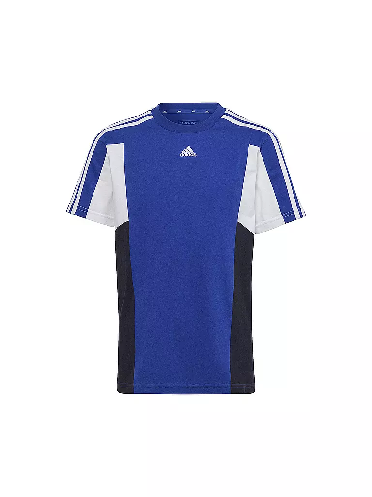 ADIDAS | Jungen T-Shirt Colorblock 3-Streifen Regular Fit | blau