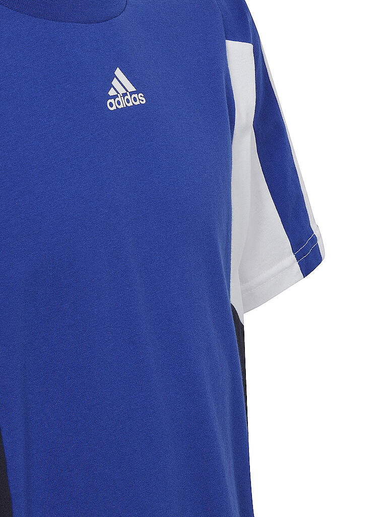 ADIDAS | Jungen T-Shirt Colorblock 3-Streifen Regular Fit | blau