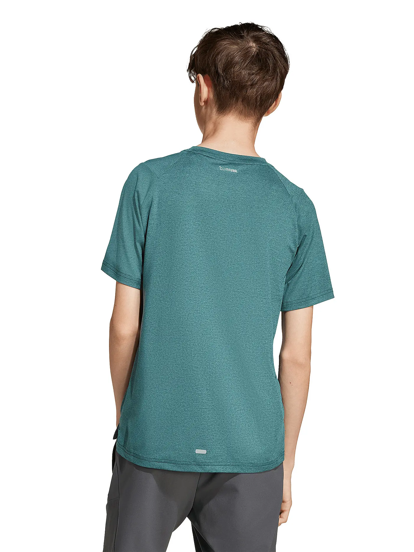 ADIDAS | Kinder Fitnessshirt | dunkelgrün