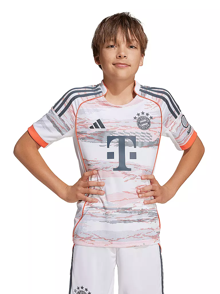 ADIDAS | Kinder Fußballshort FC Bayern München 25/26 Auswärts | weiss