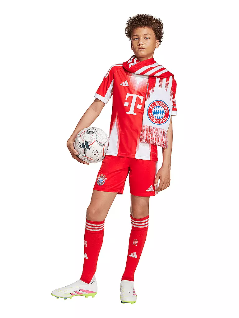ADIDAS | Kinder Fußballshort FC Bayern München 25/26 Heim | rot