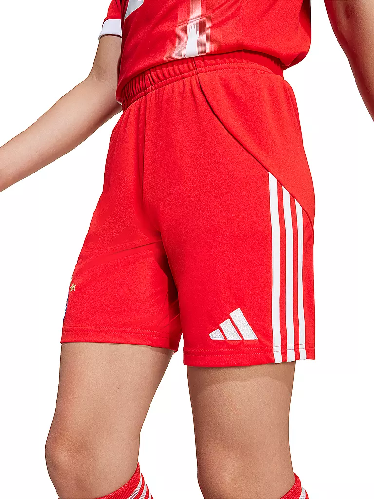 ADIDAS | Kinder Fußballshort FC Bayern München 25/26 Heim | rot