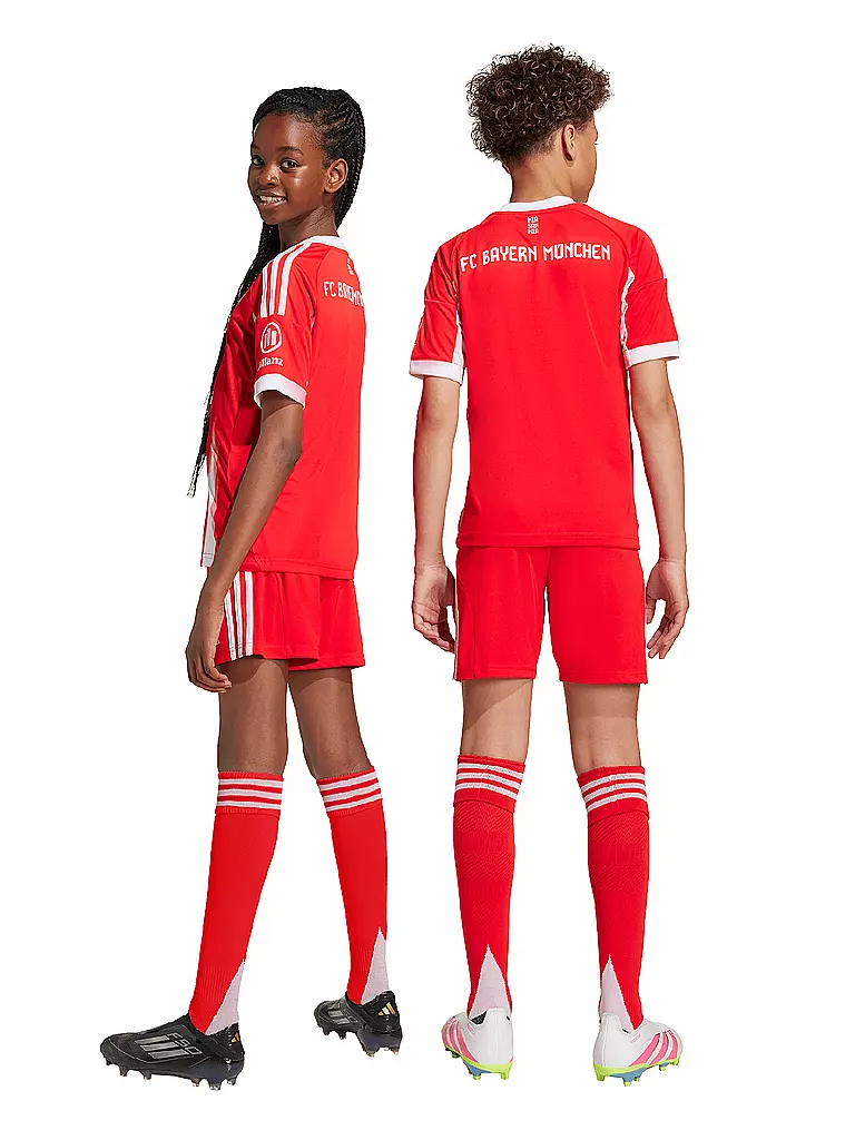 ADIDAS | Kinder Fußballshort FC Bayern München 25/26 Heim | rot