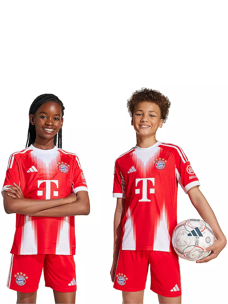 ADIDAS | Kinder Fußballtrikot FC Bayern München 25/26 Heim | rot