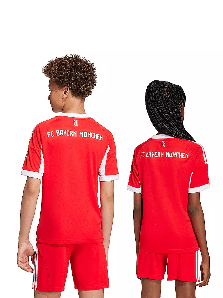 ADIDAS | Kinder Fußballtrikot FC Bayern München 25/26 Heim | rot