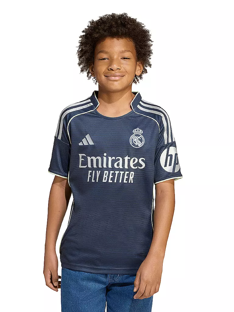 ADIDAS | Kinder Fußballtrikot Real Madrid 25/26 Auswärts | dunkelblau