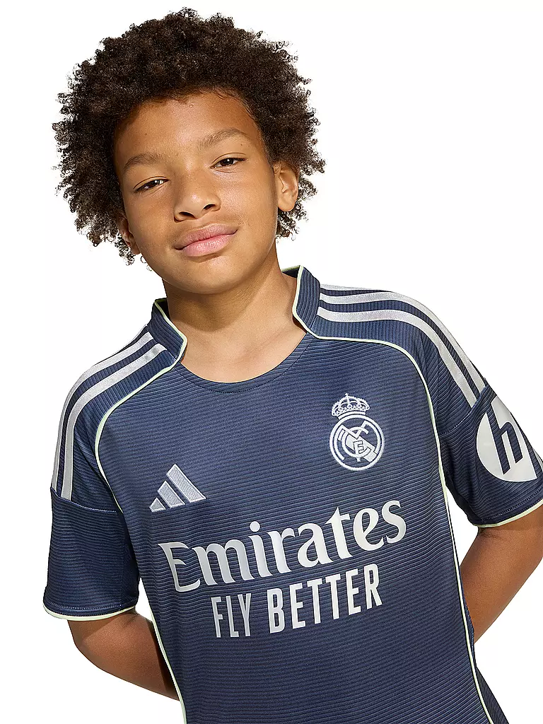 ADIDAS | Kinder Fußballtrikot Real Madrid 25/26 Auswärts | dunkelblau