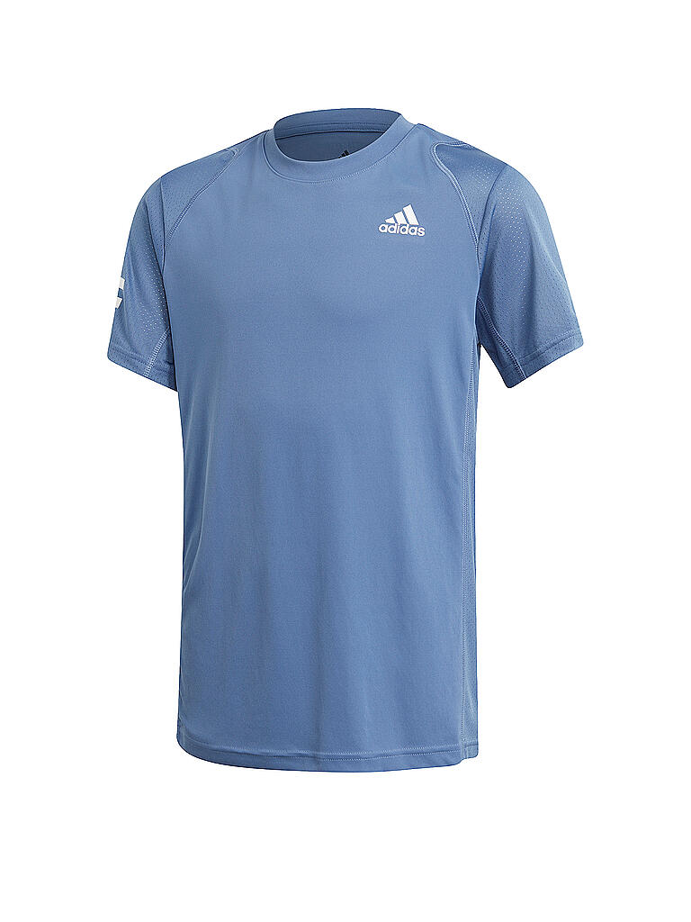 ADIDAS Kinder Tennisshirt 3Streifen Club blau