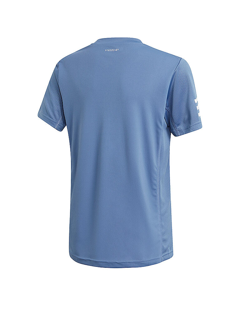 ADIDAS | Kinder Tennisshirt 3-Streifen Club | blau