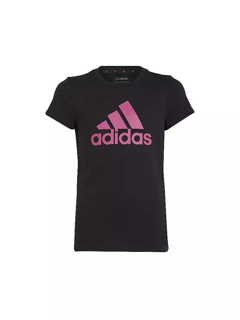 ADIDAS | Mädchen Fitnessshirt Essentials Big Logo Cotton  | schwarz