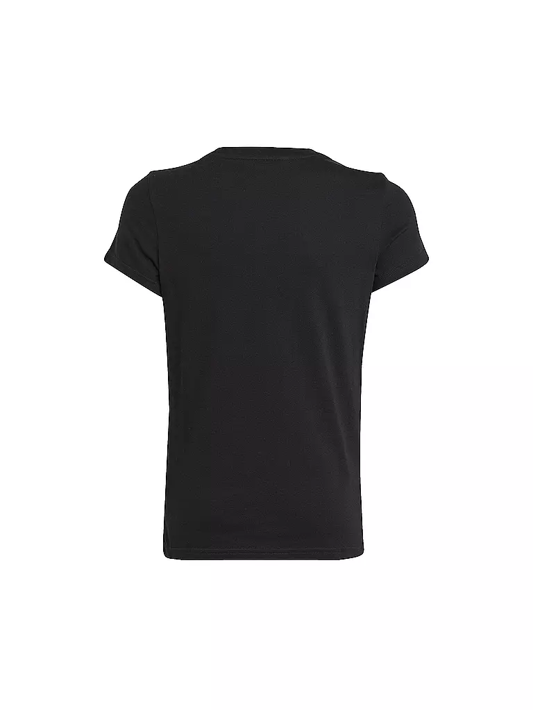 ADIDAS | Mädchen Fitnessshirt Essentials Big Logo Cotton  | schwarz