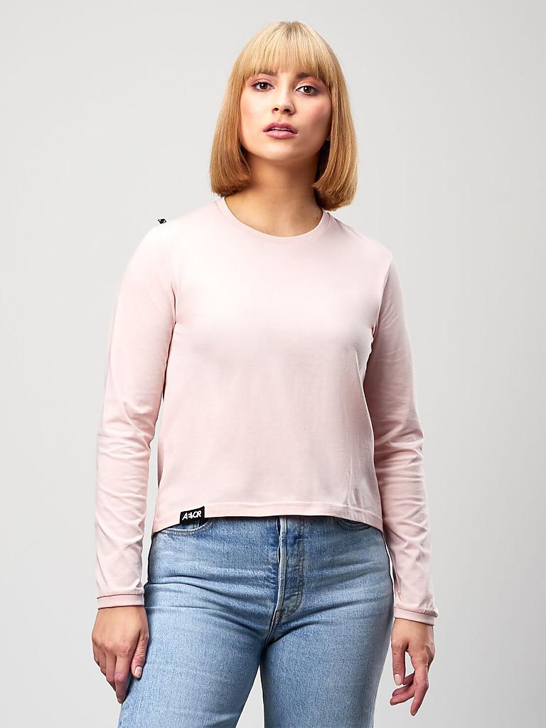 AEVOR | Damen Shirt  La Vokuhila | rosa