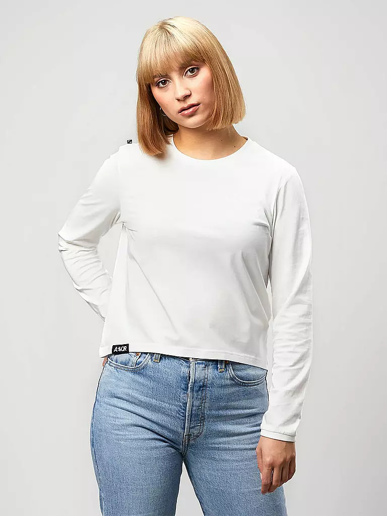 AEVOR | Damen Shirt  La Vokuhila | weiss