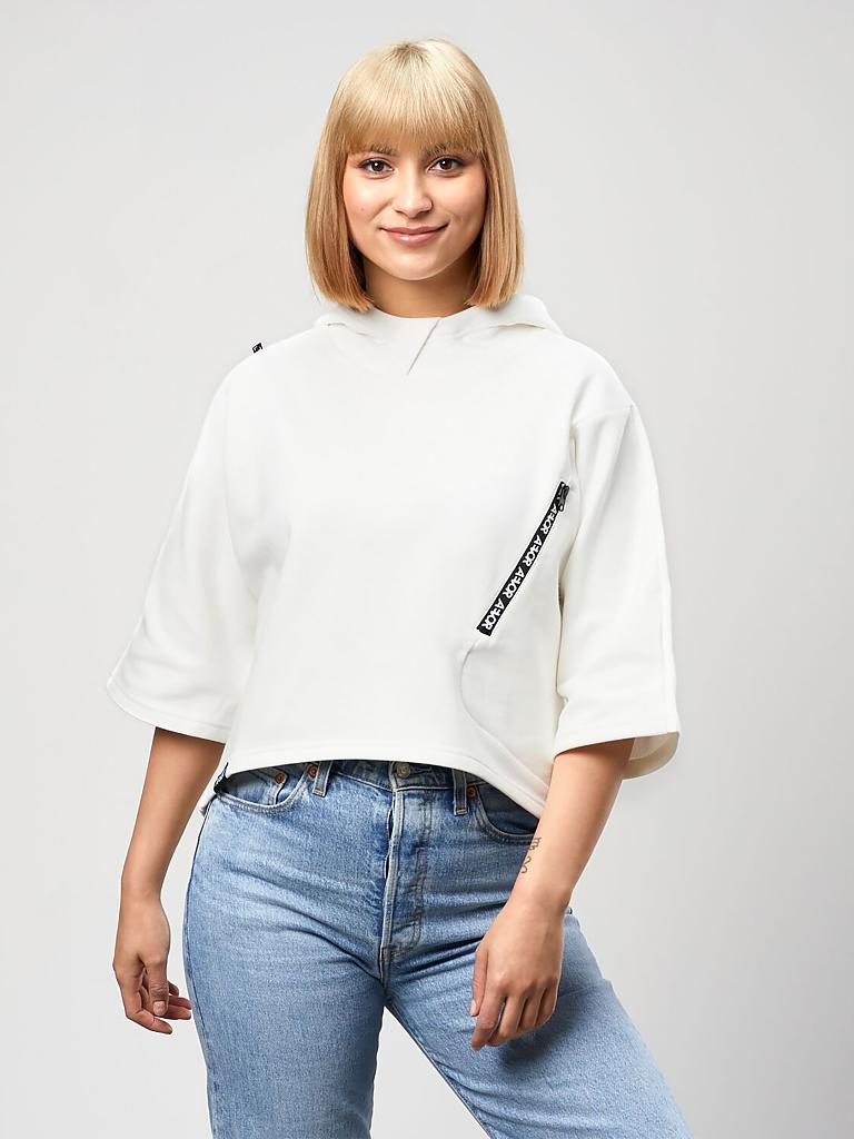 AEVOR | Damen Sweater Crop Hood | weiß
