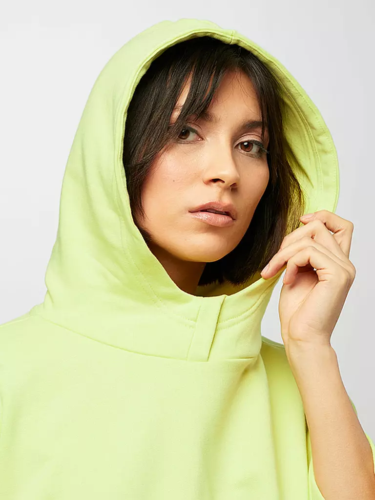 AEVOR | Damen Sweater Crop Hood | gelb