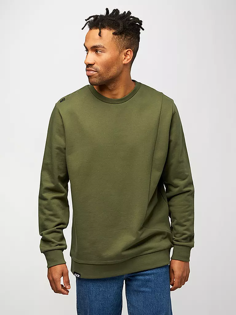 AEVOR | Herren Sweater Pocket | grün