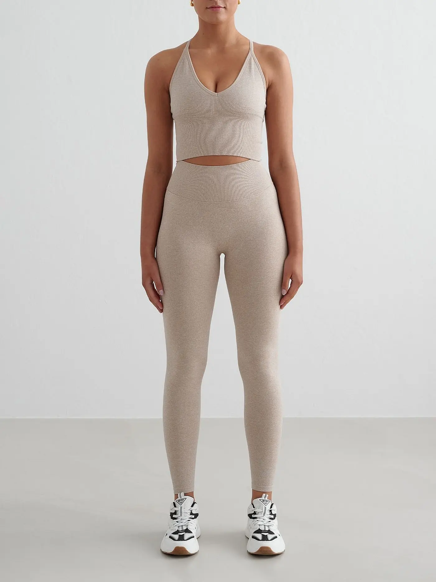 AIM'N | Damen Sport-BH Cross Back Shape Seamless | beige