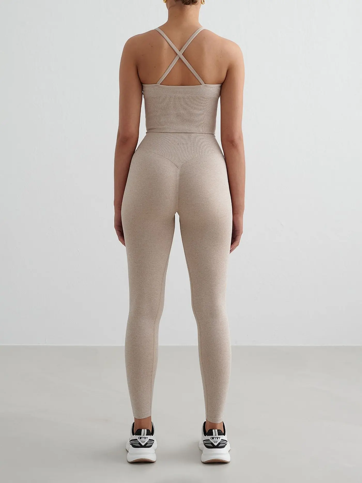 AIM'N | Damen Sport-BH Cross Back Shape Seamless | beige