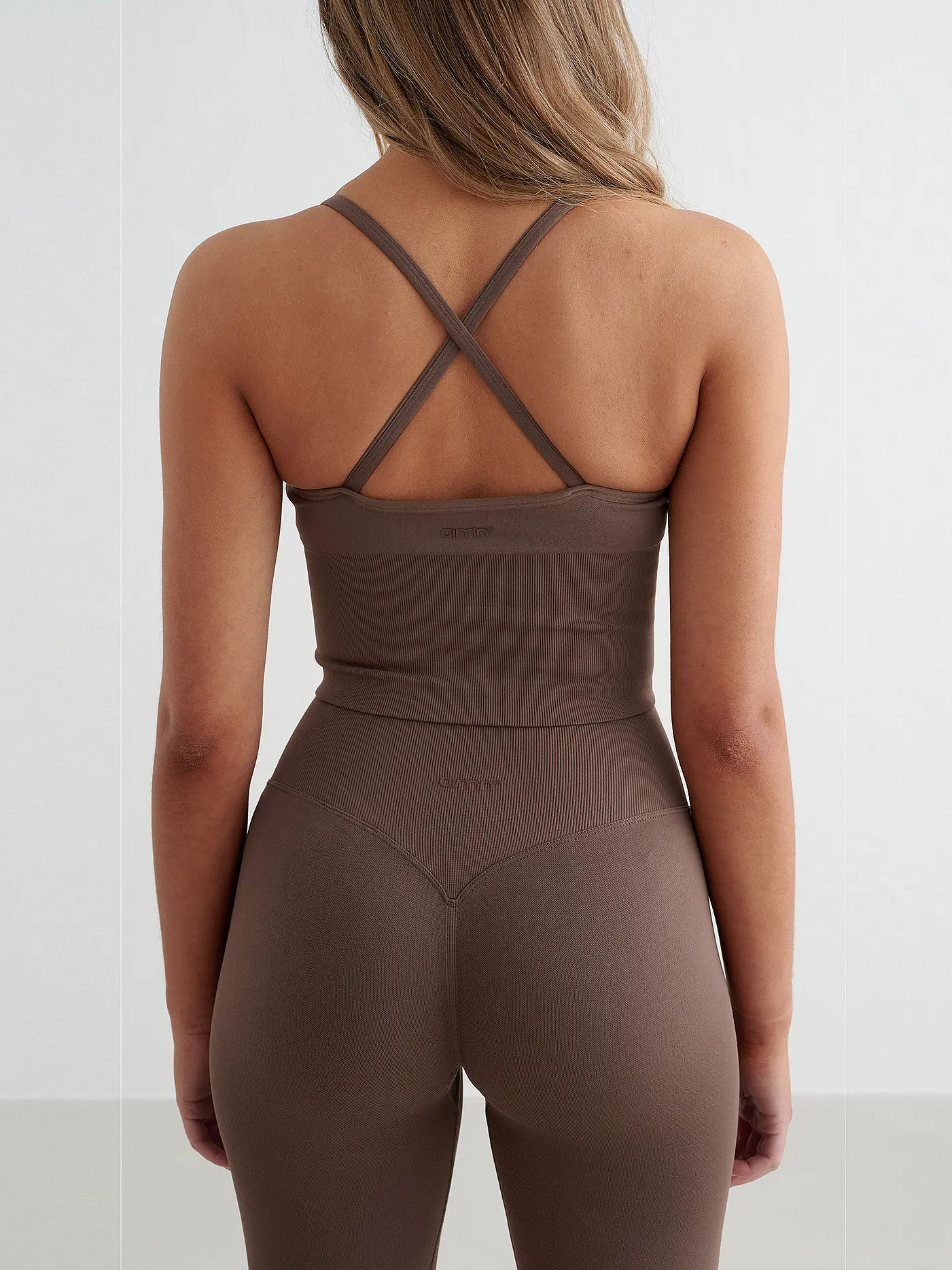 AIM'N | Damen Sport-BH Cross Back Shape Seamless | braun