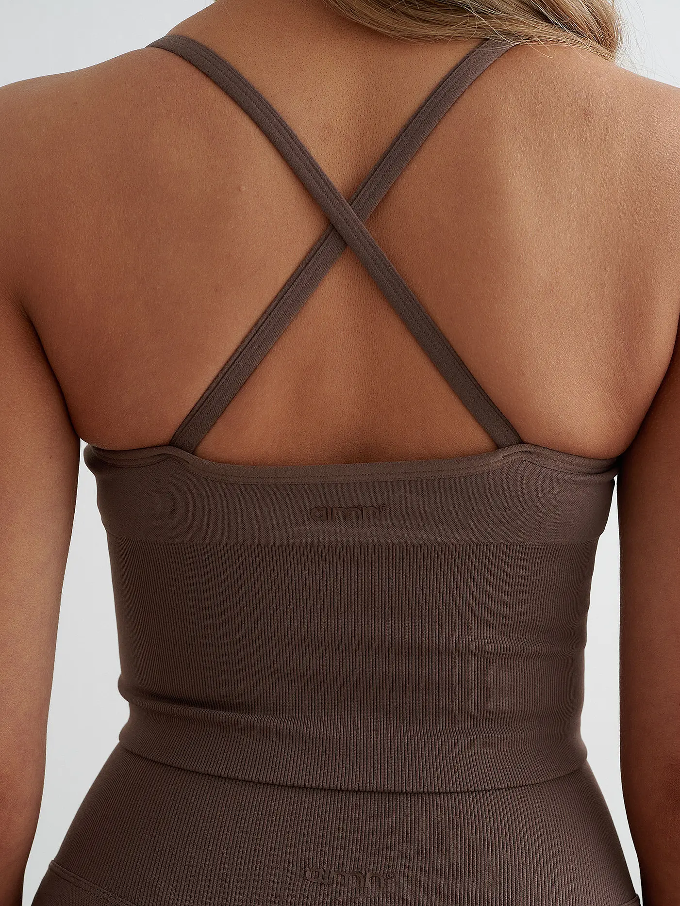 AIM'N | Damen Sport-BH Cross Back Shape Seamless | braun
