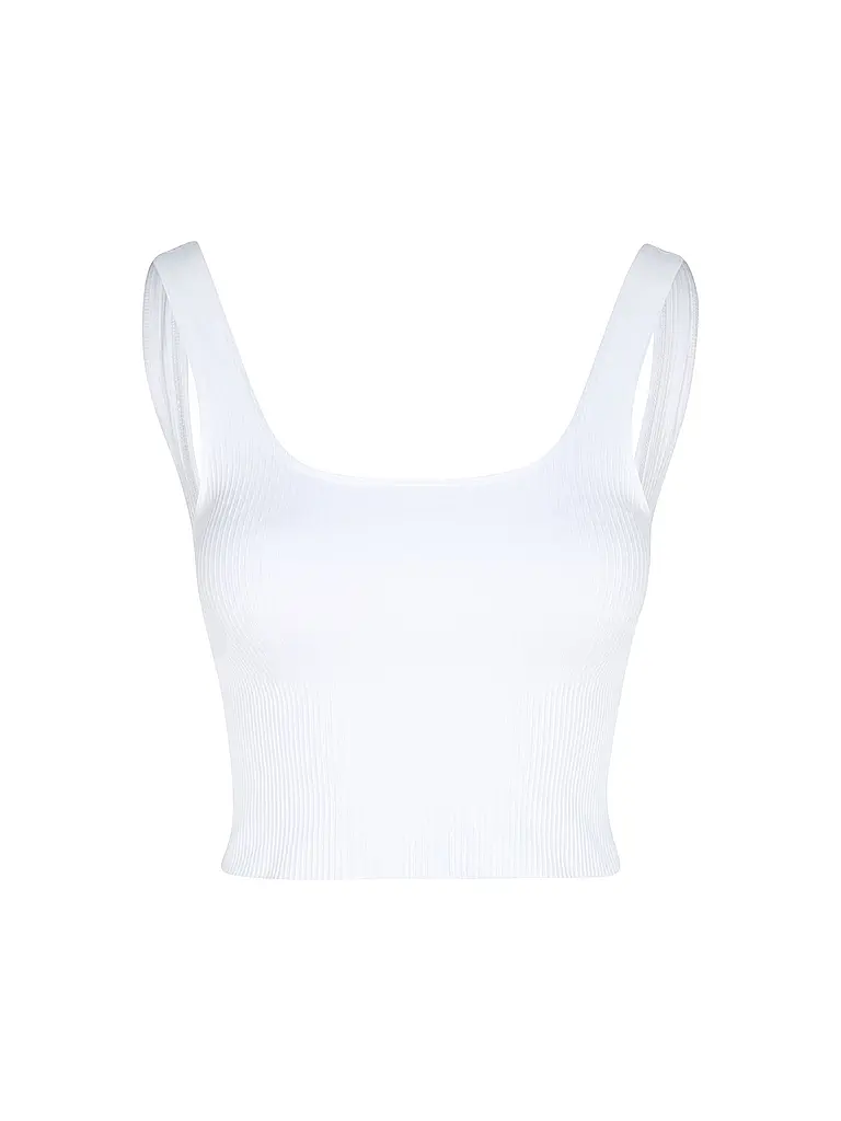AIM'N | Damen Top Ribbed Seamless | weiss