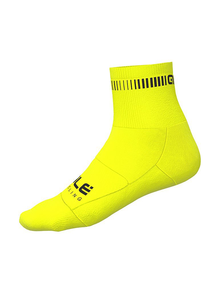 ALE Radsocken Logo Q-Skin gelb | 36-39