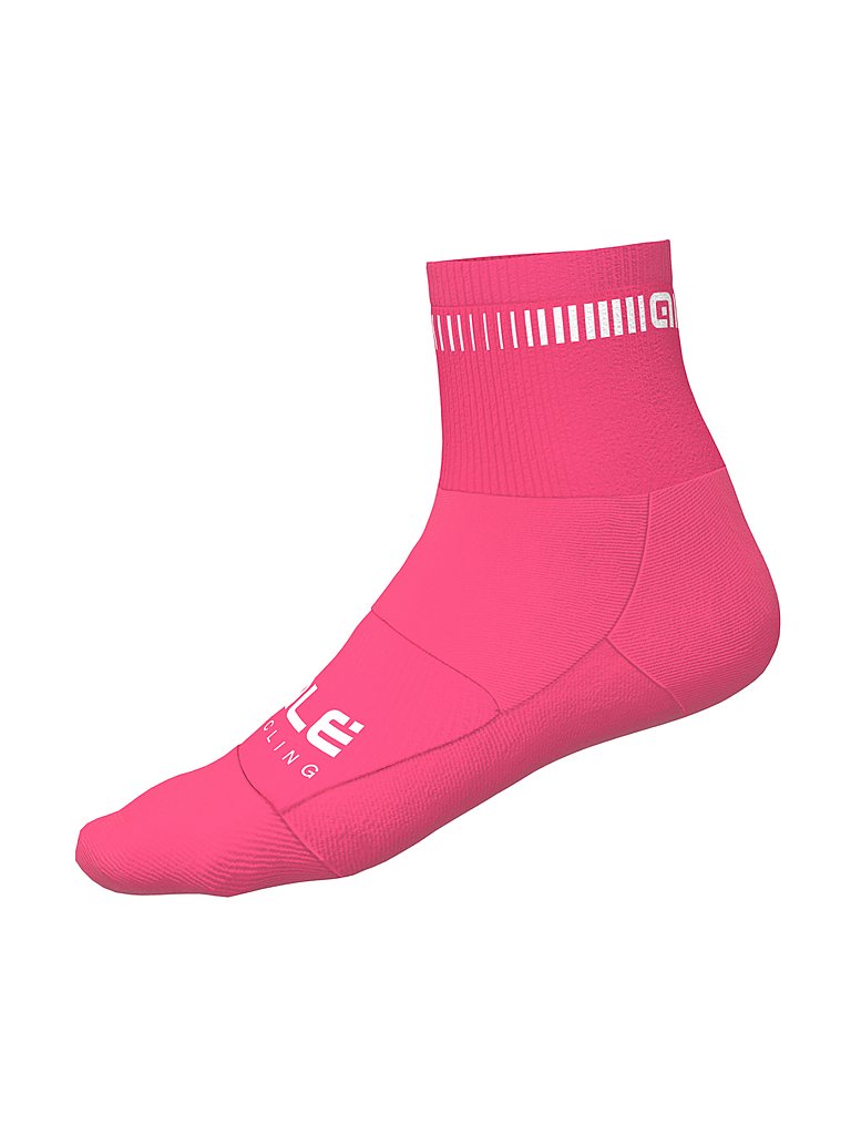 ALE Damen Radsocken Logo Q-Skin pink | 40-43