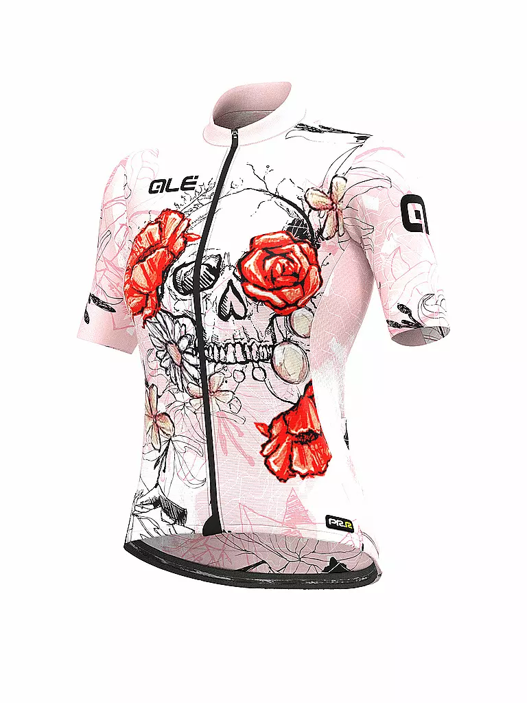 ALE | Damen Rad Trikot Skull | rosa