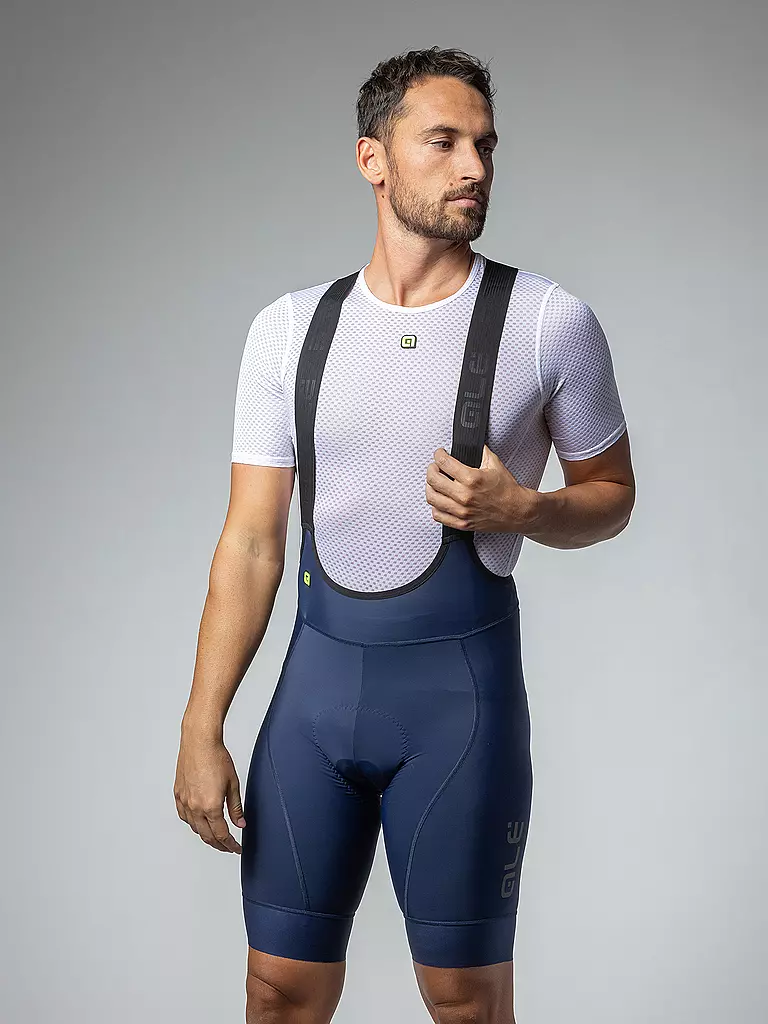 ALE | Herren Rad Trägerhose Colour | dunkelblau