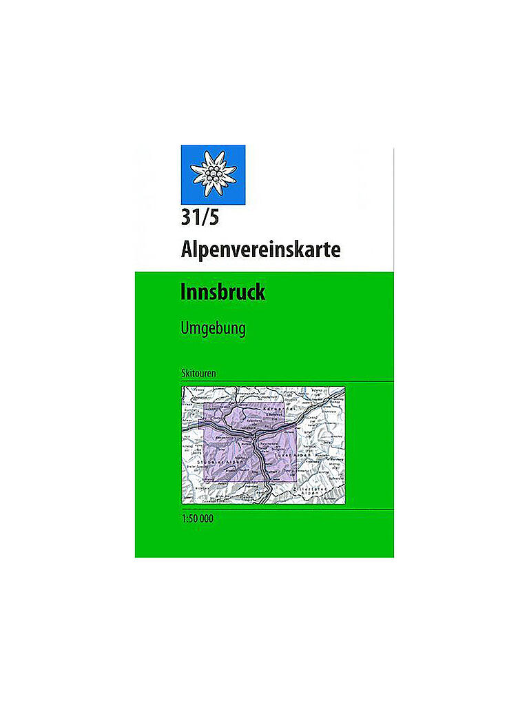 ALPENVEREIN | Wanderkarte 31/5 Innsbruck-Umgebung, Ski | keine Farbe