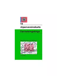 ALPENVEREIN | Wanderkarte Dachsteingebirge Maßstab 1:25.000 | keine Farbe