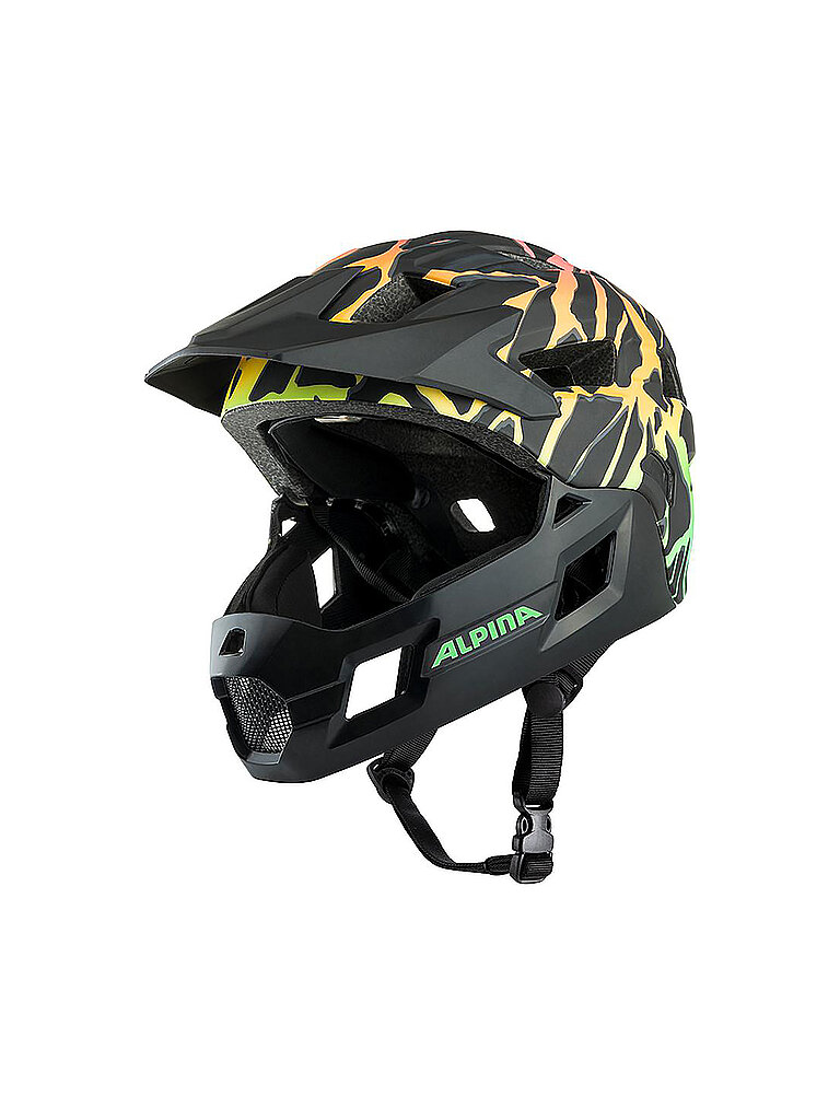 ALPINA Kinder Fullface MTB-Helm Rupi schwarz