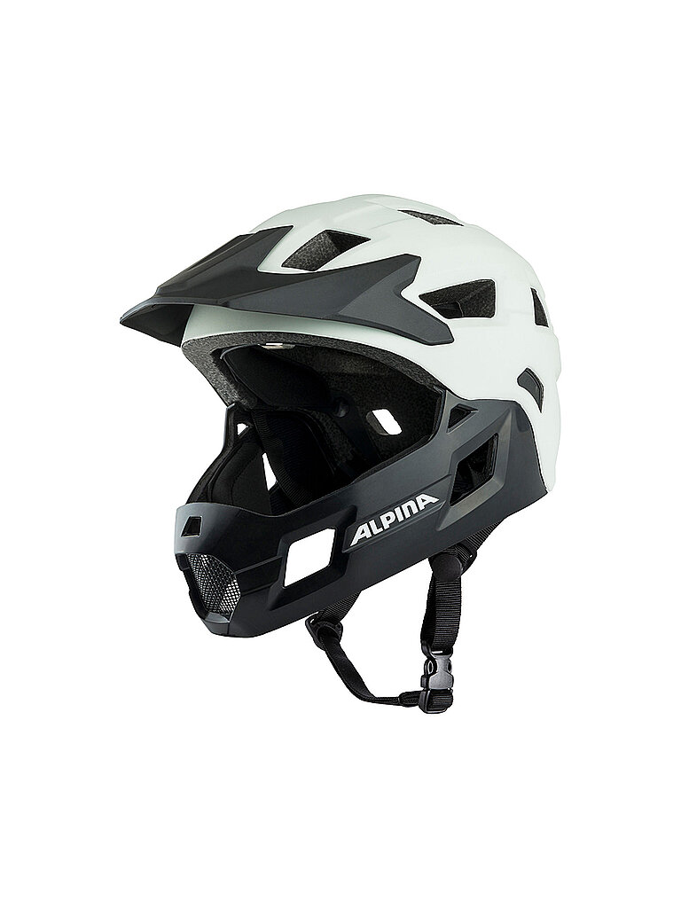 ALPINA Kinder Fullface MTB-Helm Rupi weiss