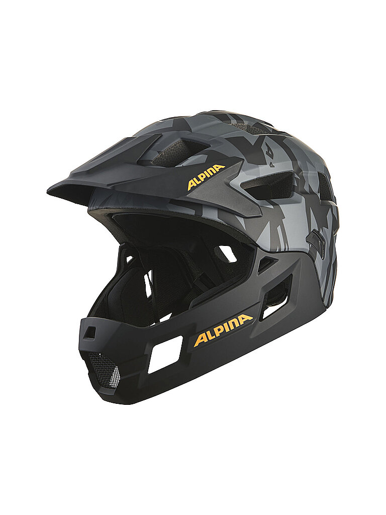 ALPINA Kinder Fullface MTB-Helm Rupi grau