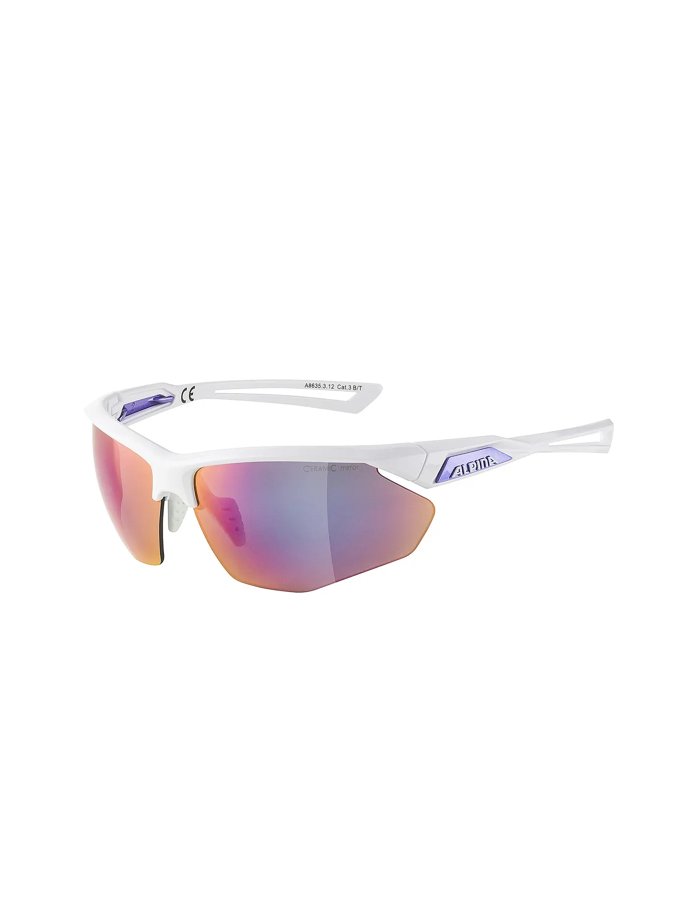 ALPINA | Damen Sportbrille Nylon HR | weiss