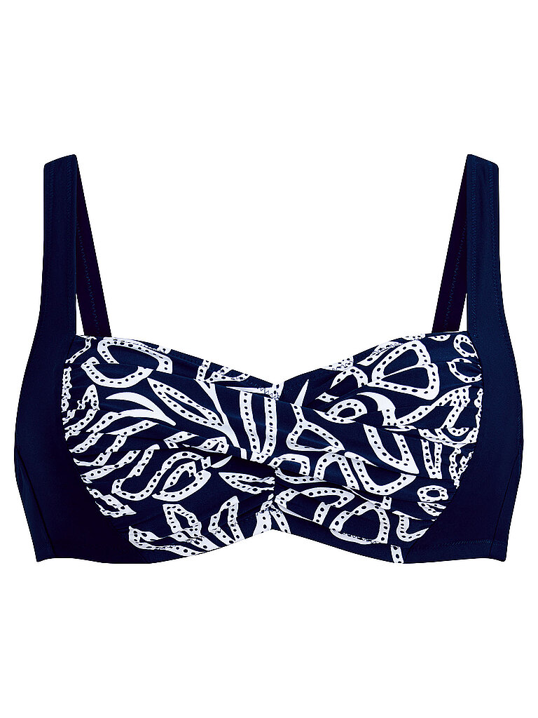 ANITA Damen Bikinioberteil Flower Dots dunkelblau | 38C