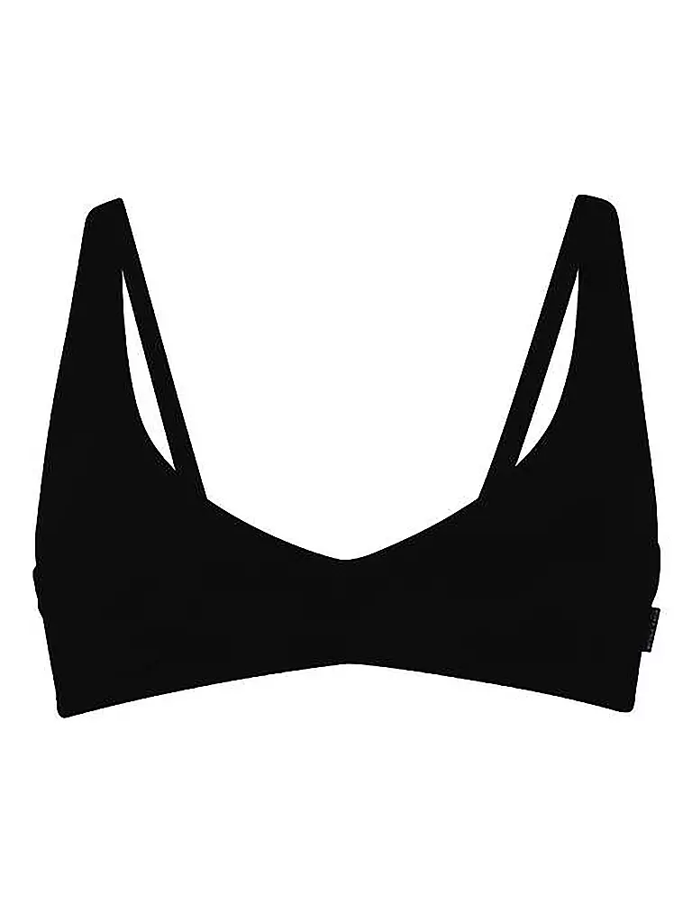 Black Premium By EMP Bikinioberteil – Schwarz, Mit Totenkopf & Rosen-Print, Vorgeformte Cups, Normale Passform