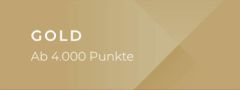 Goldfarbener Hintergrund mit dem Text „GOLD Ab 4.000 Punkte“, der auf ein Level oder Belohnungssystem hinweist.