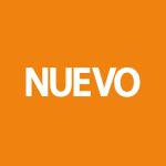 Weißer Text "NUEVO" auf orangefarbenem Hintergrund, der auf etwas Neues oder kürzlich Hinzugekommenes hinweist.